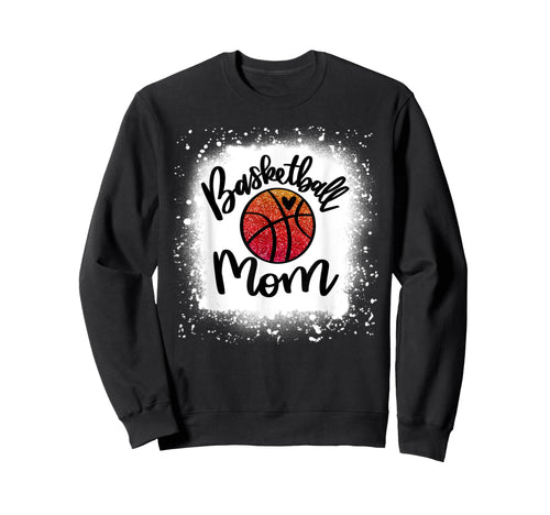Leopard Bleached Basketball Mom Game Sweatshirt - Unique Graphic Unisex - T-Shirt, Sweatshirt, Hoodie