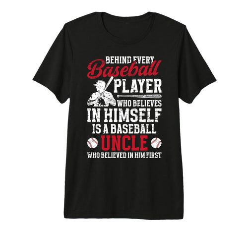 Mens Baseball Uncle Proud Uncle T-Shirt - Custom Art Print Men Women - T-Shirt, Sweatshirt, Hoodie