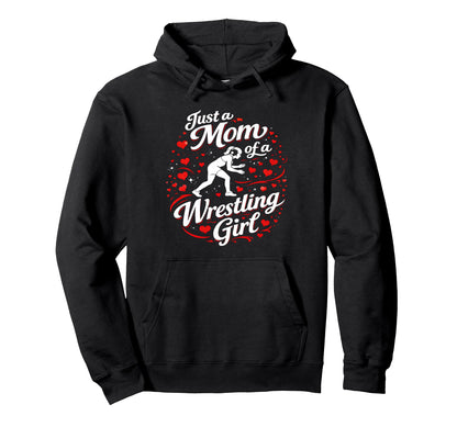 Just Mom Wrestling Match Day Mat Side Hoodie - Trendy Graphic Men Women - T-Shirt, Sweatshirt, Hoodie