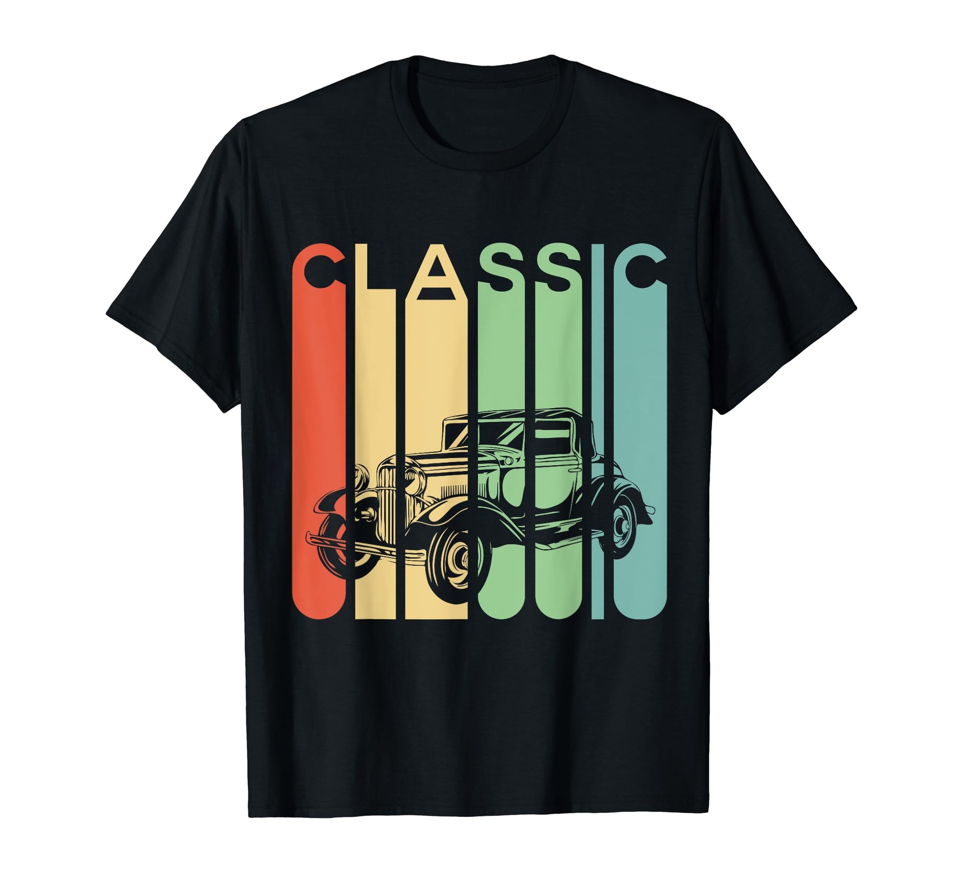 Nice Car Car Rainbow Colors Car T-Shirt - Casual Everyday Wear for Adults - T-Shirt, Sweatshirt, Hoodie