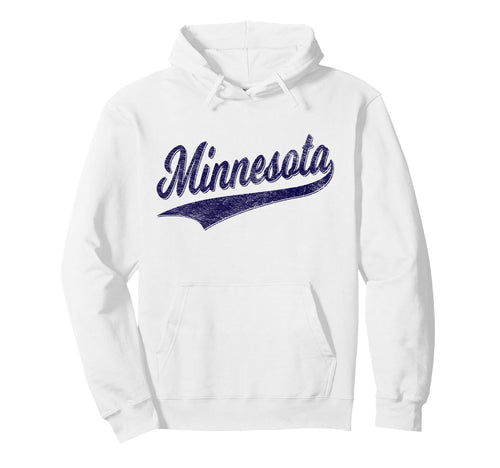 State Minnesota Varsity Script Sports Hoodie - Minimalist Print Men Women - T-Shirt, Sweatshirt, Hoodie