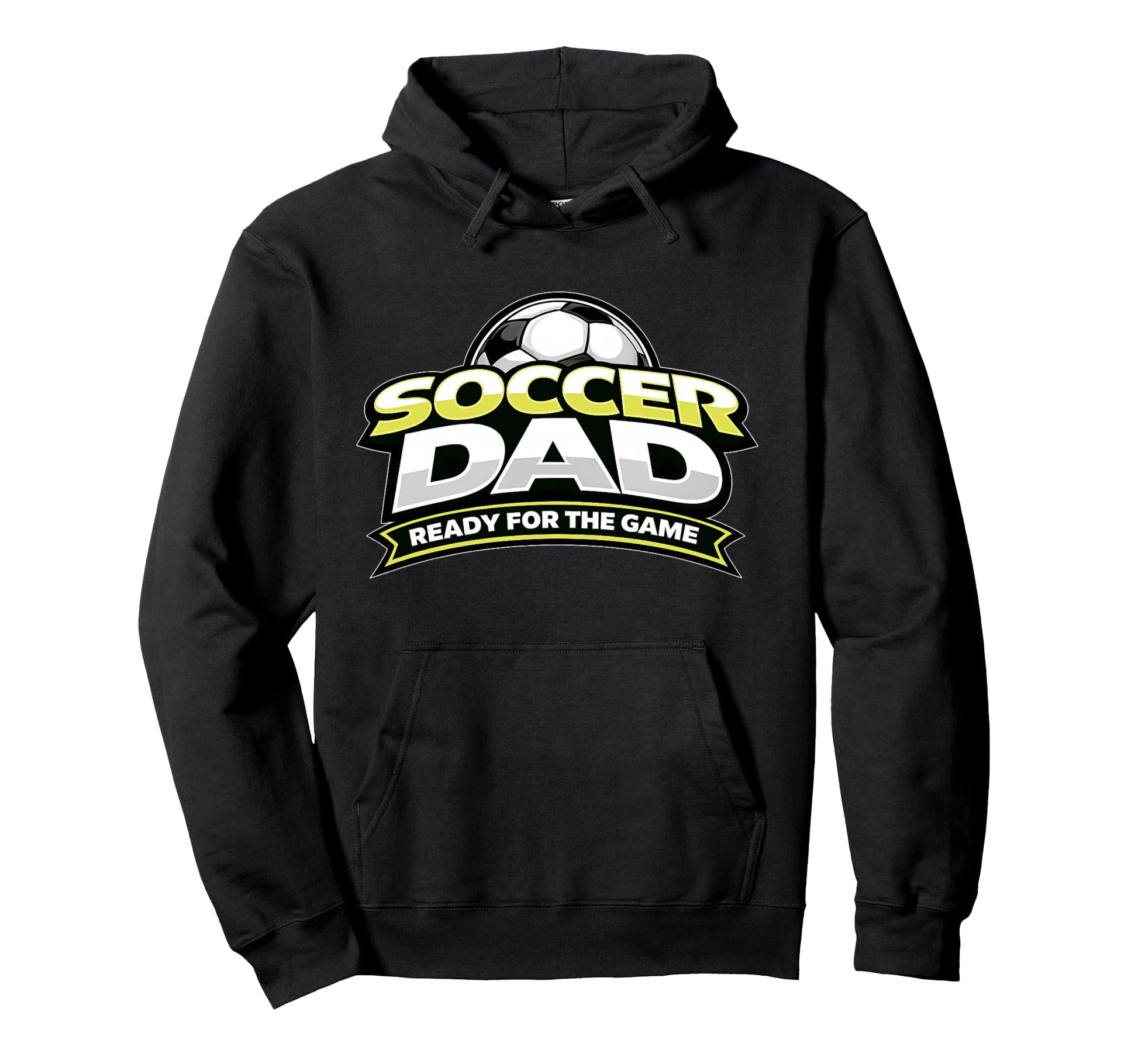 Soccer Dad Ready Game Fathers Hoodie - Minimalist Print for Adults - T-Shirt, Sweatshirt, Hoodie