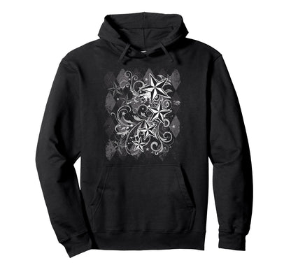 Grunge Y2K Emo 2000S Star Goth Hoodie - Casual Everyday Wear for Adults - T-Shirt, Sweatshirt, Hoodie