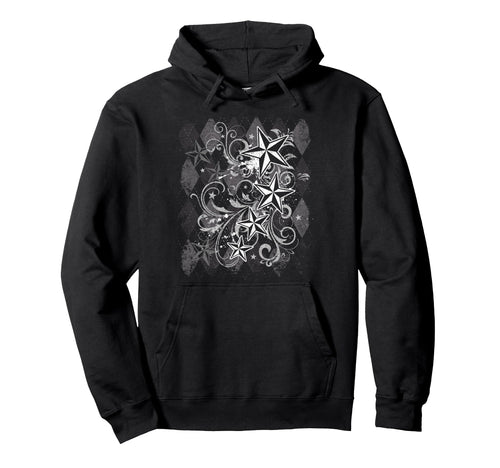 Grunge Y2K Emo 2000S Star Goth Hoodie - Casual Everyday Wear for Adults - T-Shirt, Sweatshirt, Hoodie