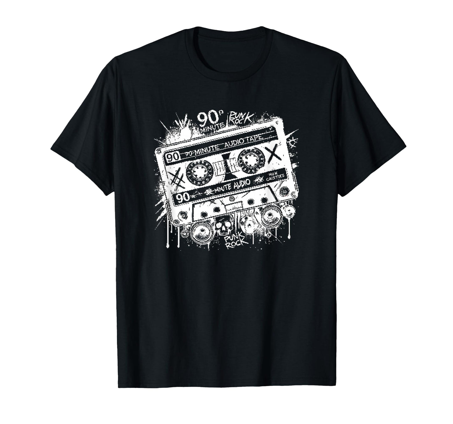 Punk Rock Cassette Tape Grunge Music T-Shirt - Graphic Print for Adults - T-Shirt, Sweatshirt, Hoodie