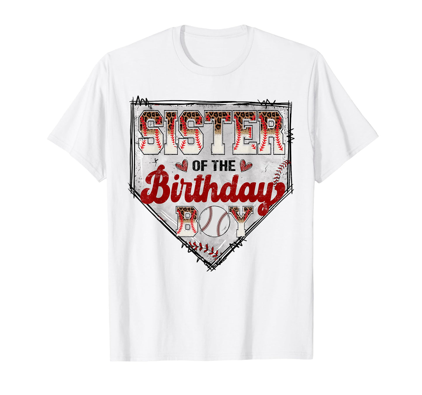 Sister Birthday Baseball Player T-Shirt - Fun Novelty Design for Adults - T-Shirt, Sweatshirt, Hoodie