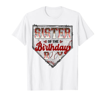 Sister Birthday Baseball Player T-Shirt - Fun Novelty Design for Adults - T-Shirt, Sweatshirt, Hoodie