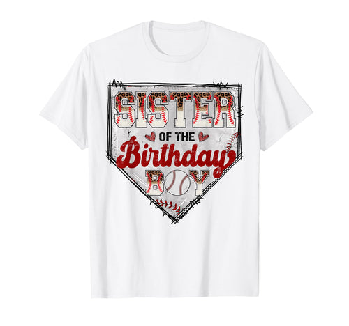 Sister Birthday Baseball Player T-Shirt - Fun Novelty Design for Adults - T-Shirt, Sweatshirt, Hoodie