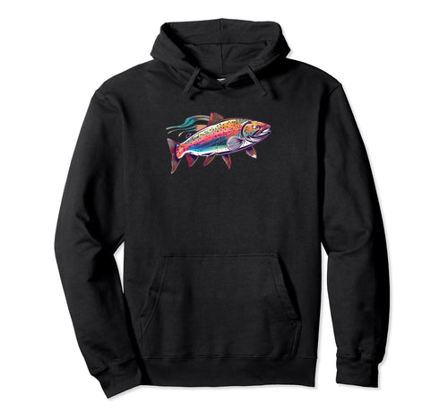 Rainbow Trout Fly Fishing Steelhead T-Shirt - Graphic Print for Adults - T-Shirt, Sweatshirt, Hoodie