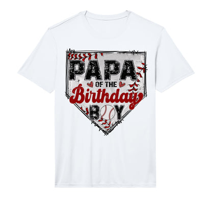 Papa Birthday Baseball Lover Family T-Shirt - Trendy Graphic Unisex - T-Shirt, Sweatshirt, Hoodie
