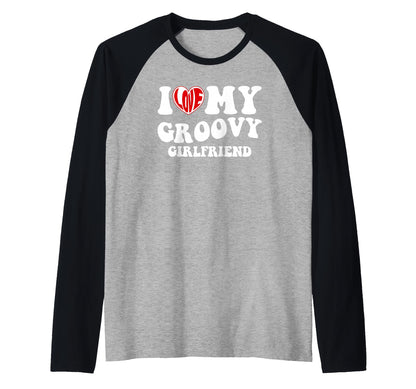 I Love My Groovy Girlfriend Boyfriend Mom Dad Hoodie - Graphic Print Unisex - T-Shirt, Sweatshirt, Hoodie