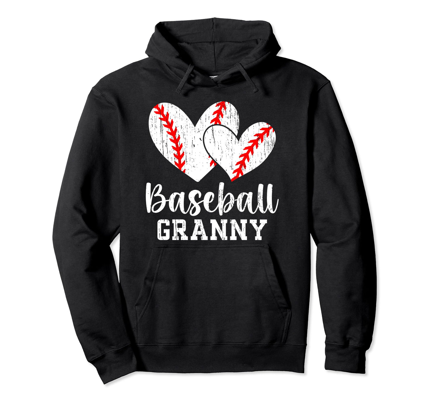 Baseball Granny Hearts Grandma Granny Hoodie - Custom Art Print Unisex - T-Shirt, Sweatshirt, Hoodie