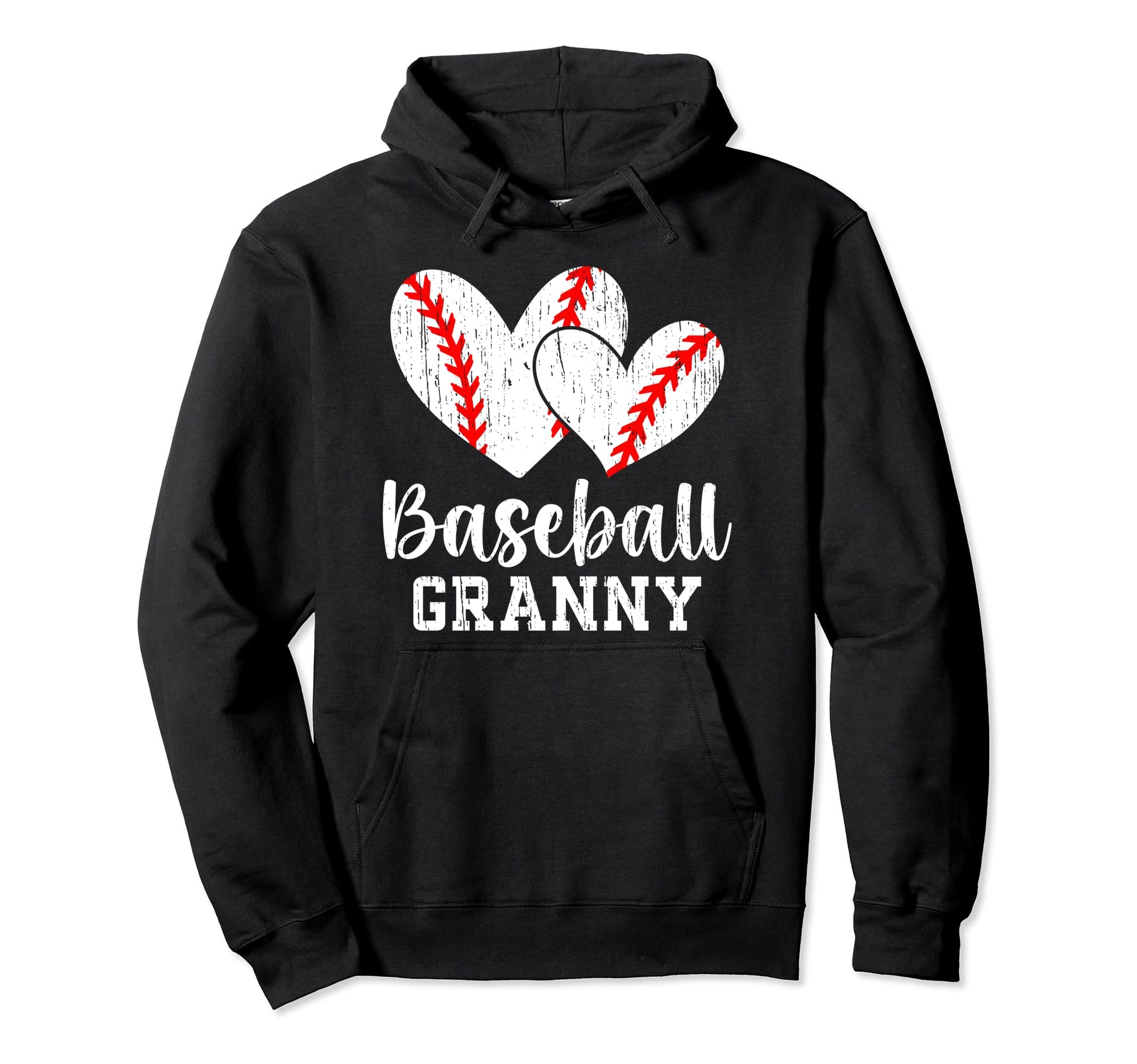 Baseball Granny Hearts Grandma Granny Hoodie - Custom Art Print Unisex - T-Shirt, Sweatshirt, Hoodie