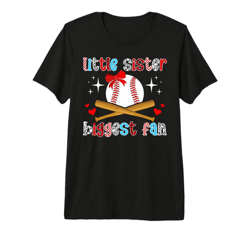 Little Sister Baseball Sister T-Shirt - Streetwear Style for Adults - T-Shirt, Sweatshirt, Hoodie