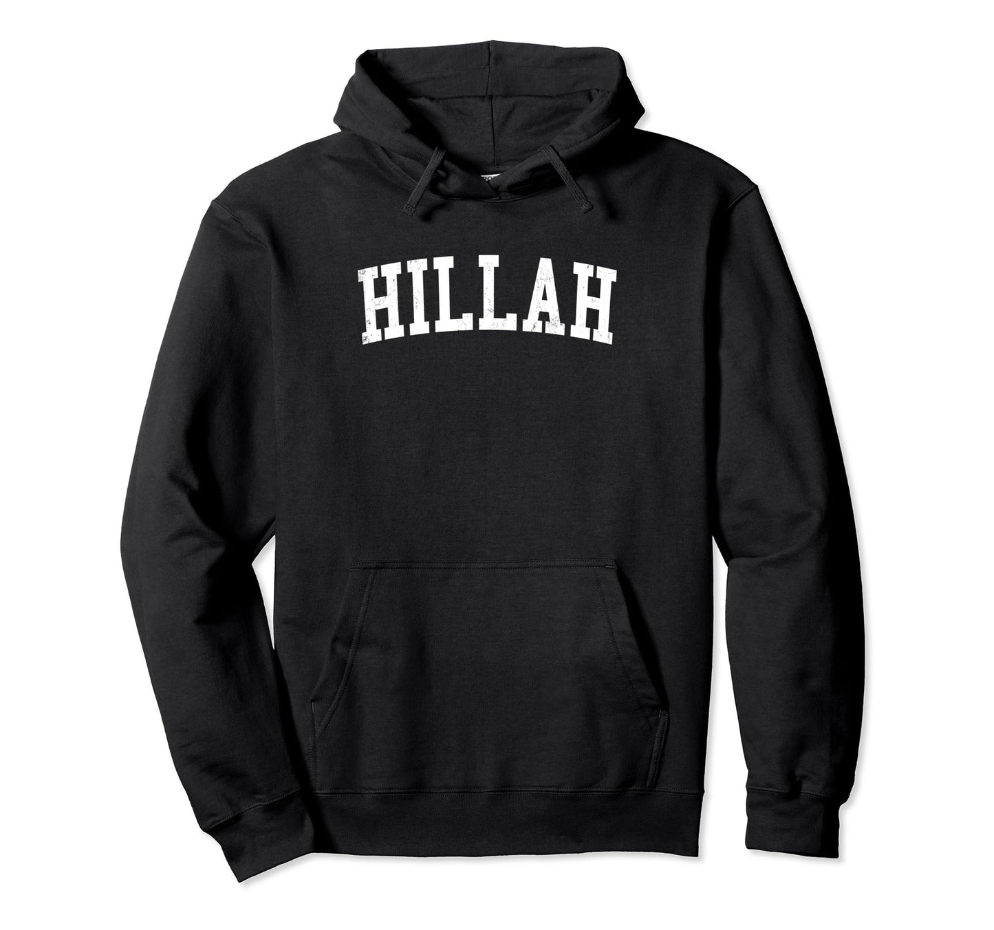 Hillah Iraq Distressed White Varsity Hoodie - Custom Art Print Unisex - T-Shirt, Sweatshirt, Hoodie