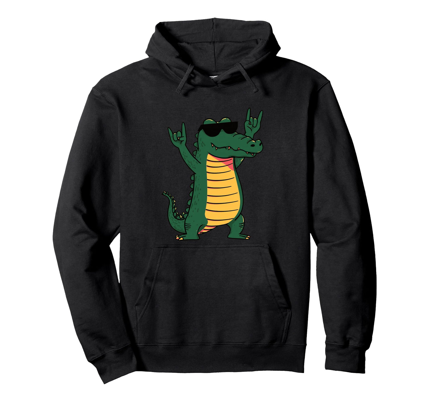 Crocodile Rock Funny Reptile Hoodie - Aesthetic Graphic Men Women - T-Shirt, Sweatshirt, Hoodie