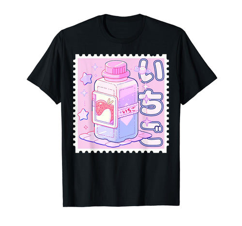Strawberry Milk Drink Y2K Anime T-Shirt - Novelty Apparel Men Women - T-Shirt, Sweatshirt, Hoodie