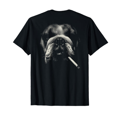 English Bulldog Smoking Cigarette Grunge T-Shirt - Graphic Print Men Women - T-Shirt, Sweatshirt, Hoodie
