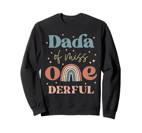 Dada Miss Onederful Boho Rainbow Sweatshirt - Trendy Graphic for Adults - T-Shirt, Sweatshirt, Hoodie