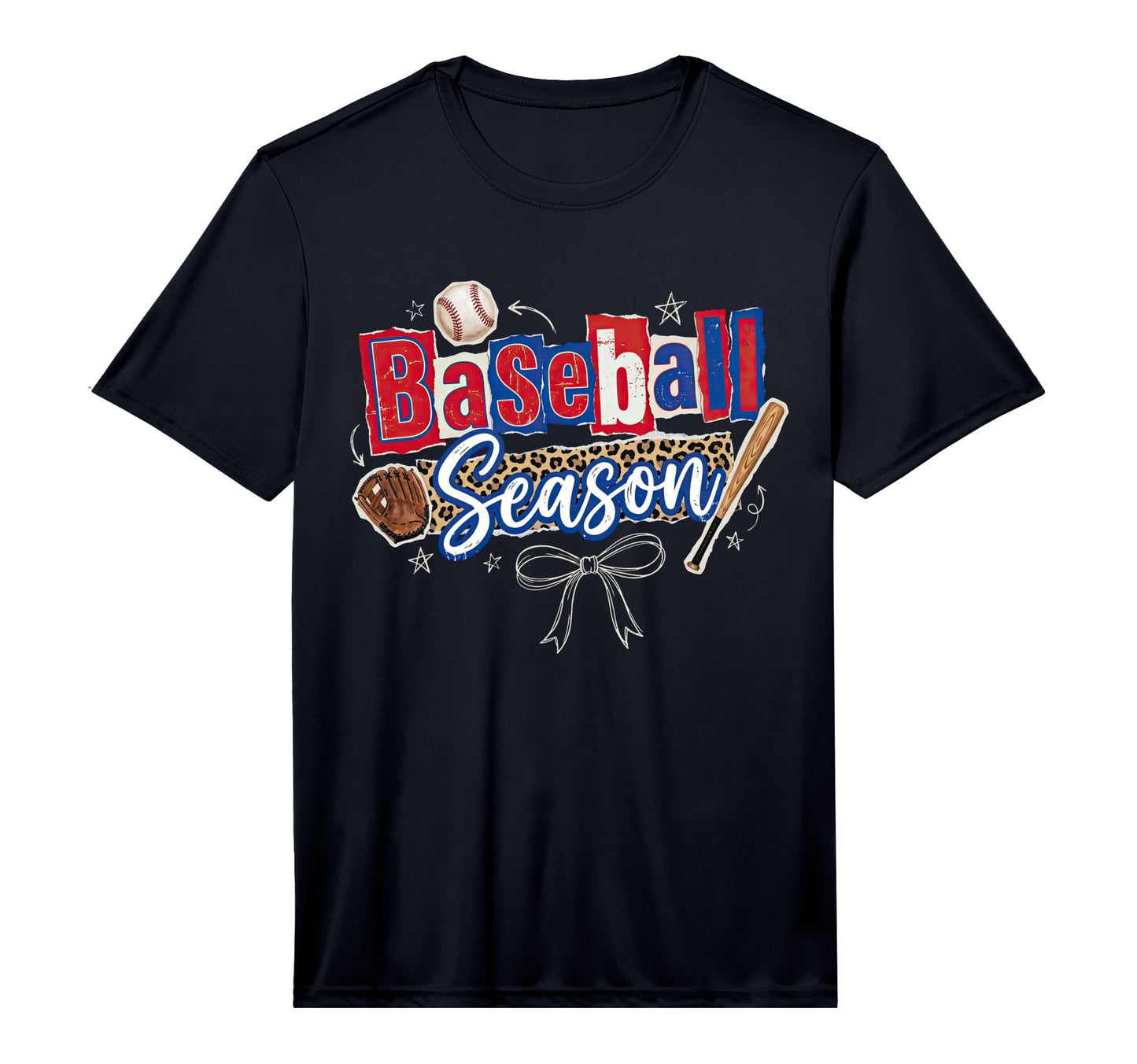 Baseball Season Coquette Bow T-Shirt - Casual Everyday Wear Unisex - T-Shirt, Sweatshirt, Hoodie