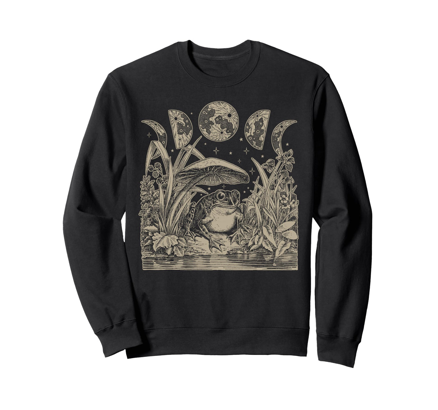 Whimsy Goth Fairycore Witchy Frog Sweatshirt - Novelty Apparel Unisex - T-Shirt, Sweatshirt, Hoodie