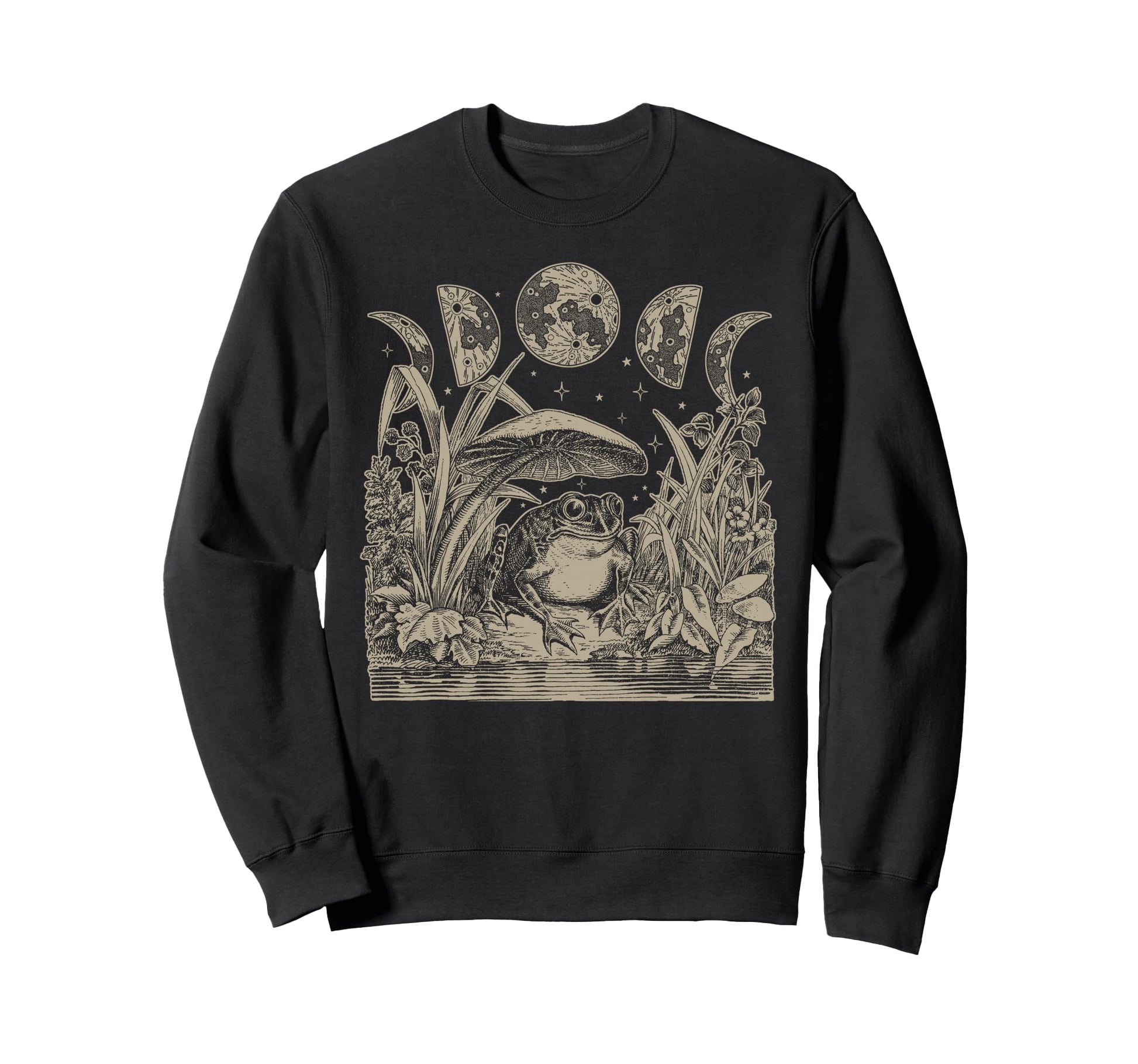 Whimsy Goth Fairycore Witchy Frog Sweatshirt - Novelty Apparel Unisex - T-Shirt, Sweatshirt, Hoodie