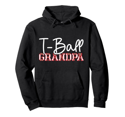 T Ball Grandpa Leopard Baseball T Hoodie - Fun Novelty Design Men Women - T-Shirt, Sweatshirt, Hoodie