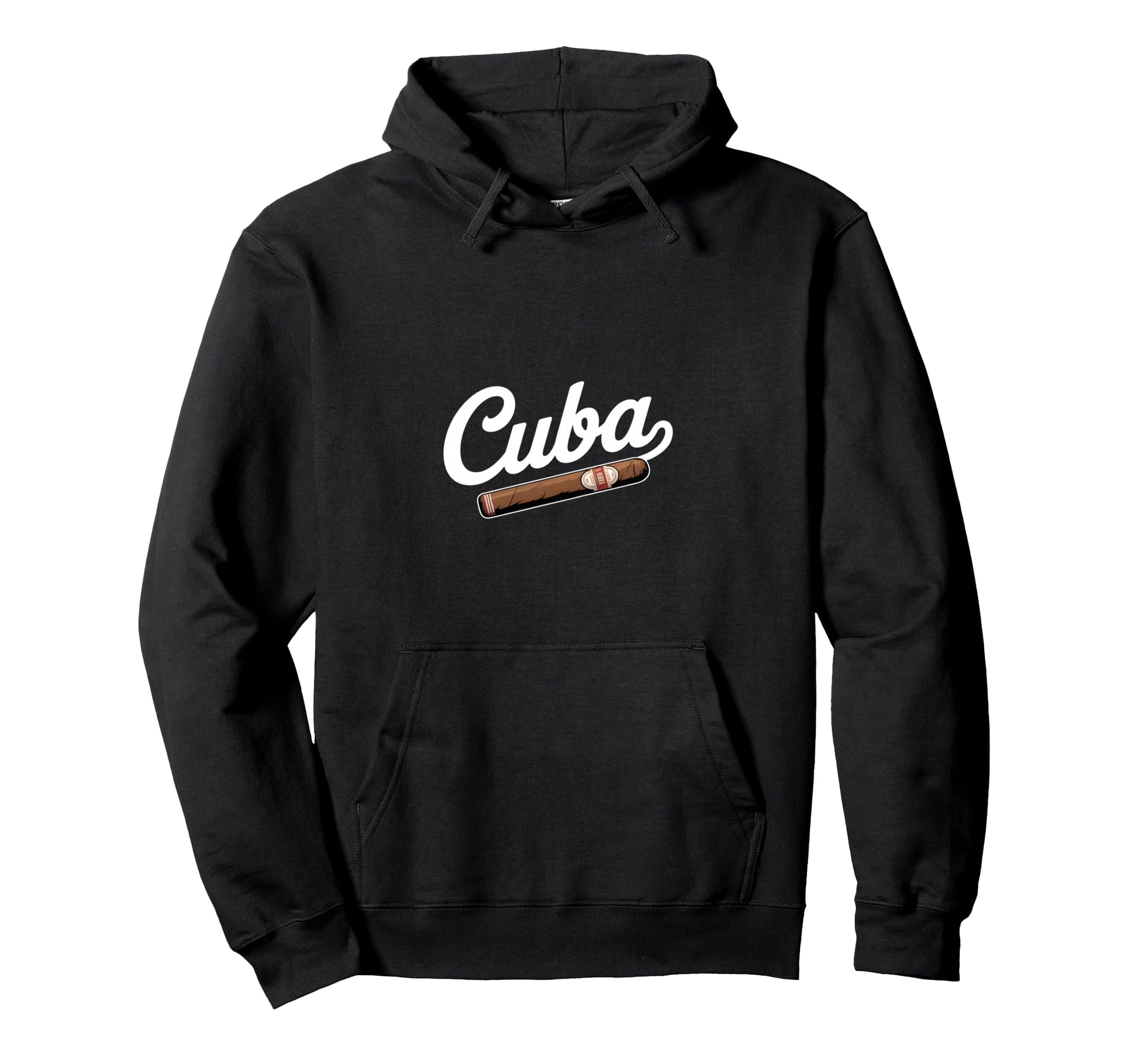 Cuba Funny Cigar Baseball Lovers Hoodie - Custom Art Print Men Women - T-Shirt, Sweatshirt, Hoodie