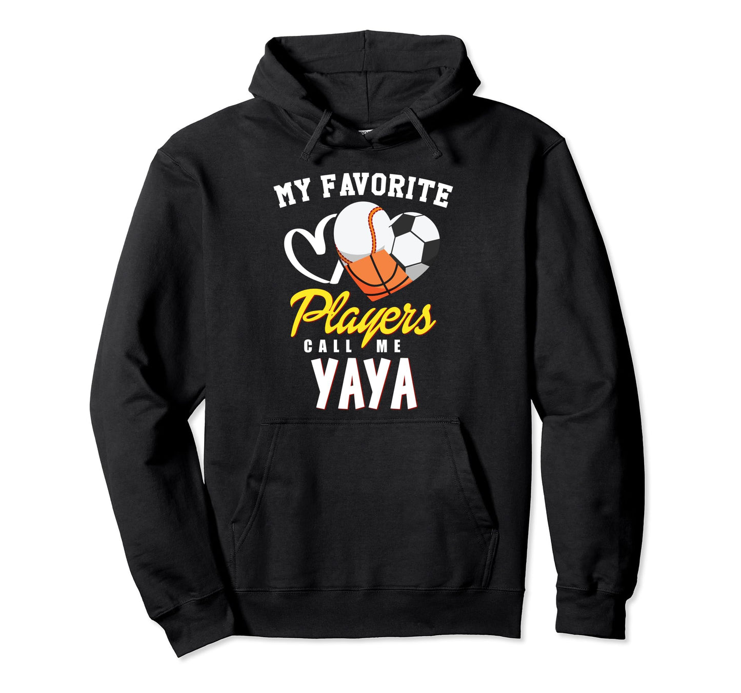 My Favorite Players Baseball Soccer Hoodie - Fun Novelty Design Men Women - T-Shirt, Sweatshirt, Hoodie