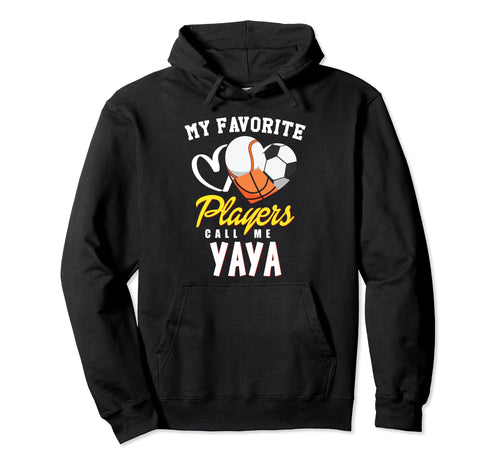 My Favorite Players Baseball Soccer Hoodie - Fun Novelty Design Men Women - T-Shirt, Sweatshirt, Hoodie