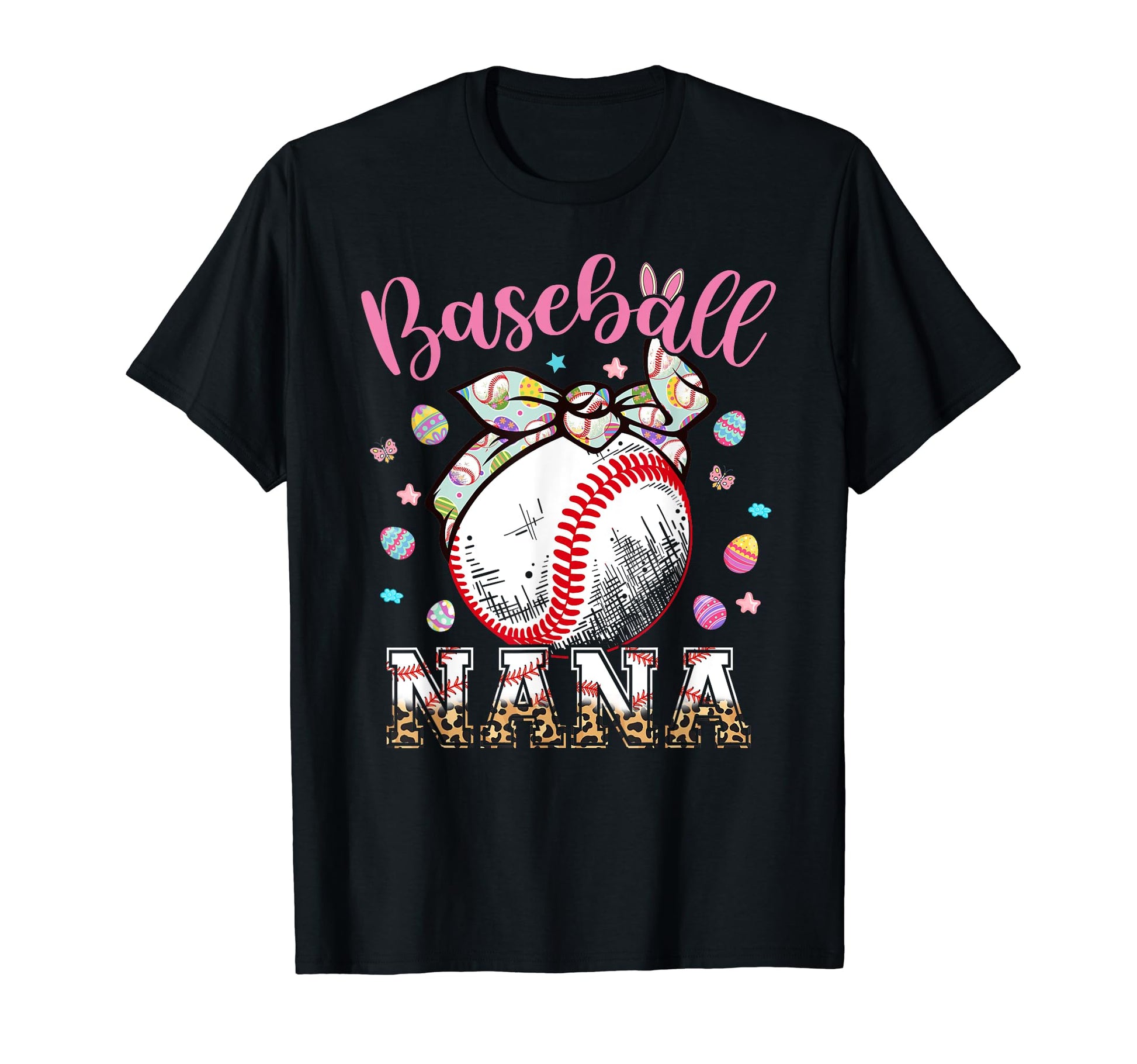 Baseball Nana Headband Leopard T-Shirt - Streetwear Style Men Women - T-Shirt, Sweatshirt, Hoodie