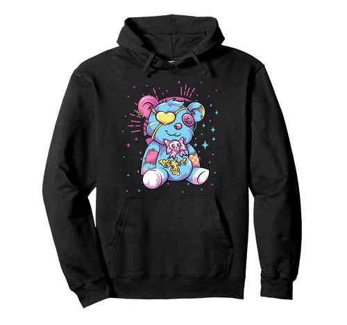 Creepy Teddy Bear Kowai Pagan Occult Hoodie - Streetwear Style Unisex - T-Shirt, Sweatshirt, Hoodie