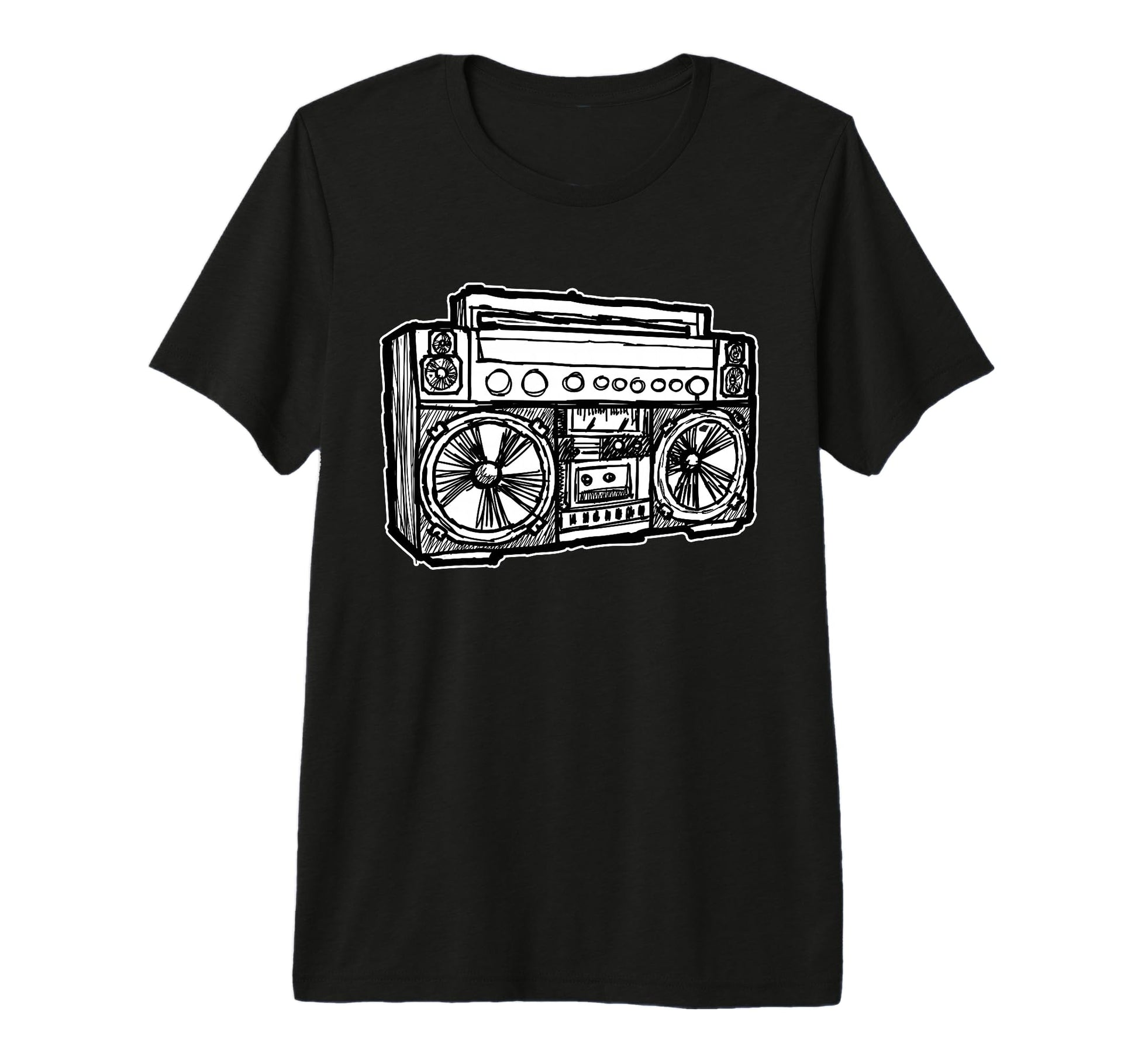 Ghetto Blaster Radio Old School 90S 80S Hip T-Shirt - Graphic Print Unisex - T-Shirt, Sweatshirt, Hoodie