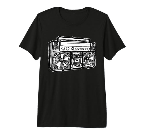 Ghetto Blaster Radio Old School 90S 80S Hip T-Shirt - Graphic Print Unisex - T-Shirt, Sweatshirt, Hoodie