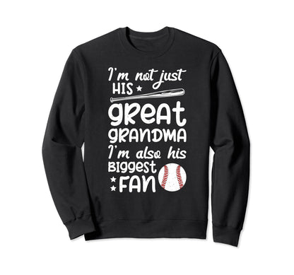 His Biggest Fan Baseball Great Sweatshirt - Streetwear Style Men Women - T-Shirt, Sweatshirt, Hoodie