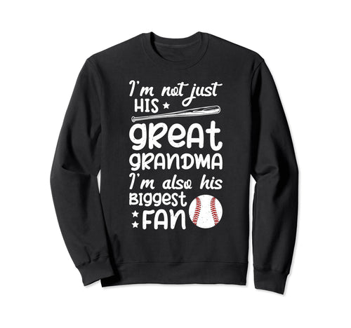 His Biggest Fan Baseball Great Sweatshirt - Streetwear Style Men Women - T-Shirt, Sweatshirt, Hoodie