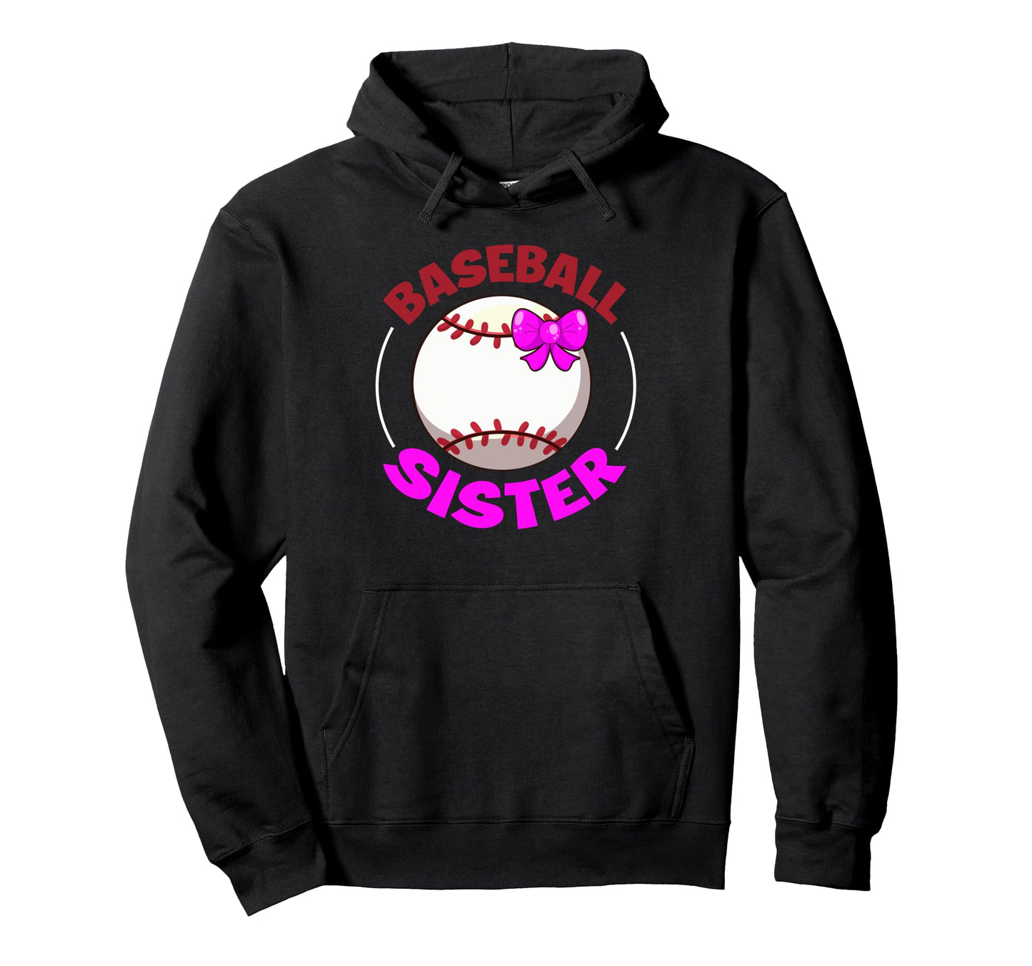 Sport Lover Sister Mothers Day Baseball Hoodie - Trendy Graphic for Adults - T-Shirt, Sweatshirt, Hoodie