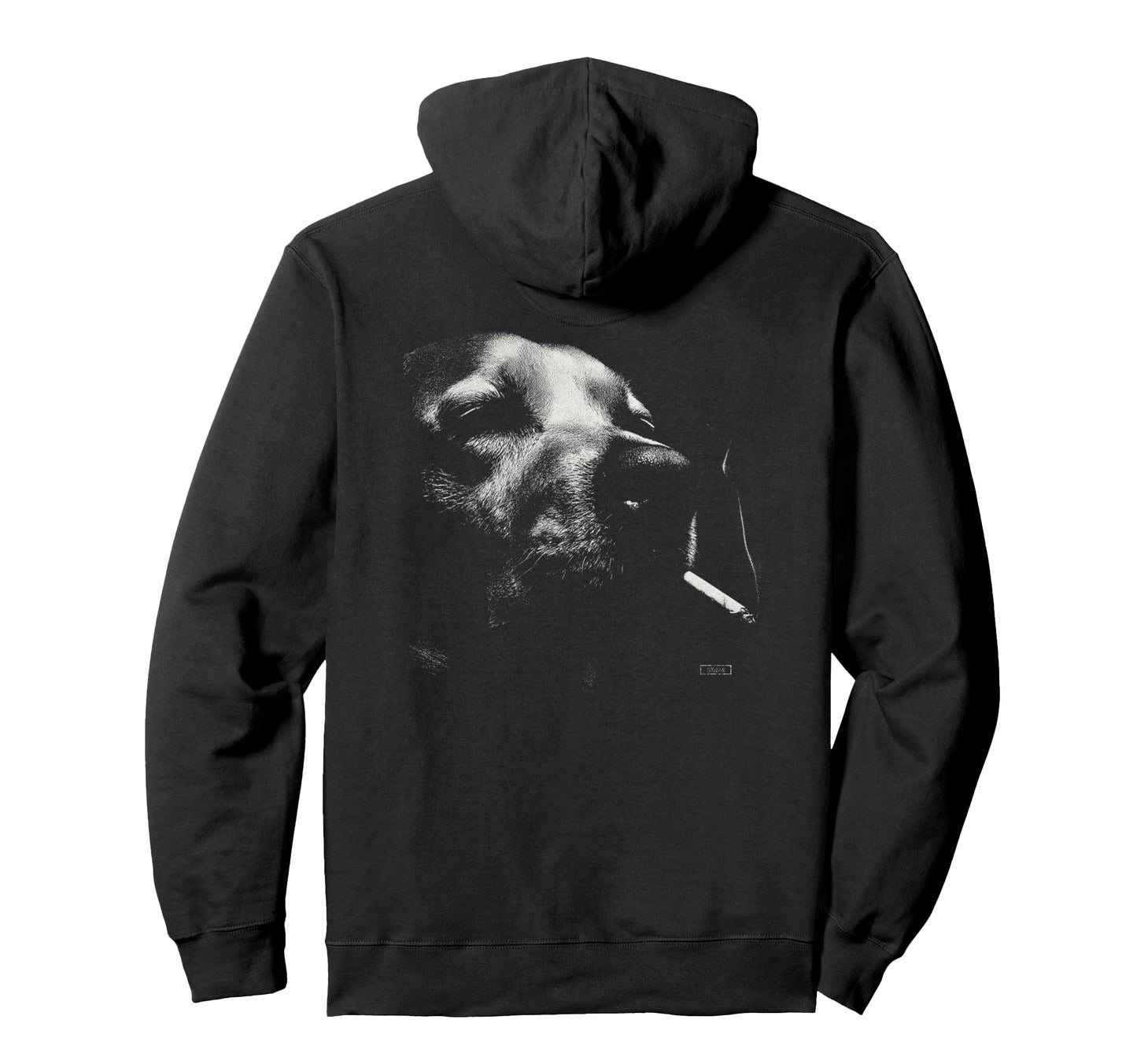 Golden Retriever Smoking Cigarette Hoodie - Minimalist Print Men Women - T-Shirt, Sweatshirt, Hoodie