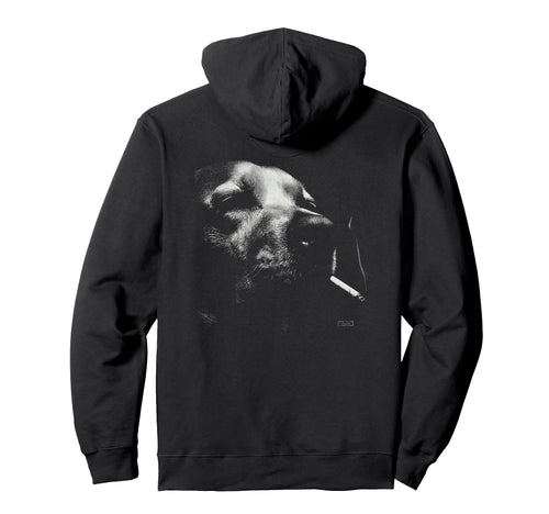 Golden Retriever Smoking Cigarette Hoodie - Minimalist Print Men Women - T-Shirt, Sweatshirt, Hoodie
