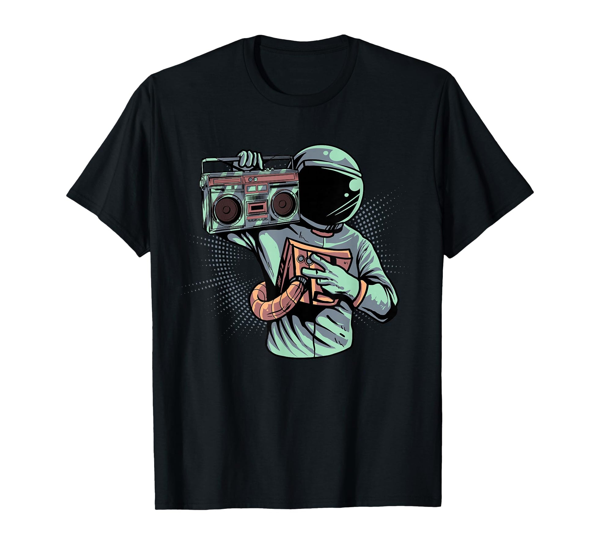 Astronaut Ghetto Blaster Boombox 80S T-Shirt - Fun Novelty Design Unisex - T-Shirt, Sweatshirt, Hoodie