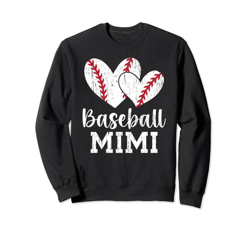 Baseball Mimi Hearts Grandma Mimi Sweatshirt - Minimalist Print for Adults - T-Shirt, Sweatshirt, Hoodie