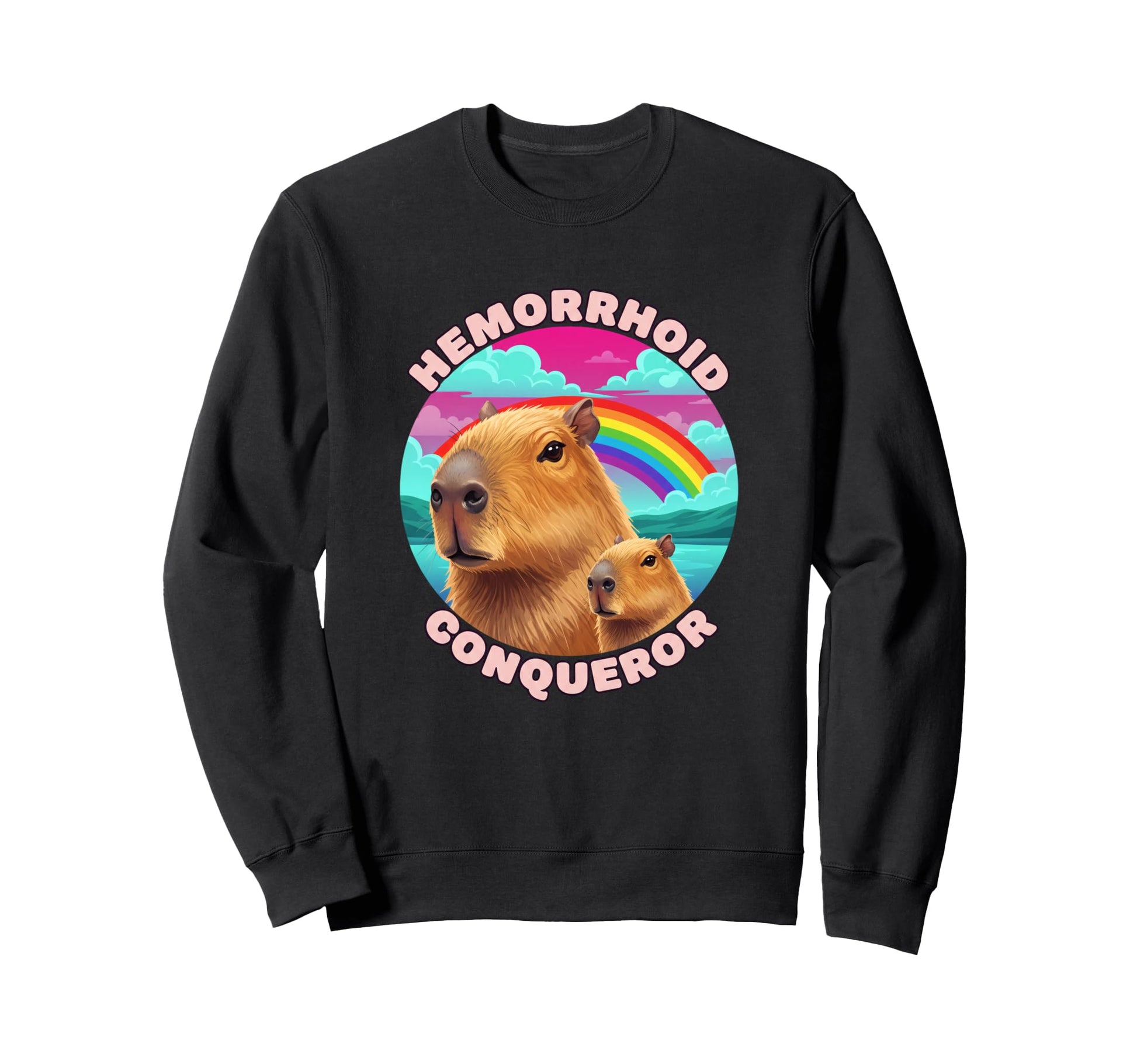Hemorrhoid Conqueror Funny Sweatshirt - Casual Everyday Wear Unisex - T-Shirt, Sweatshirt, Hoodie