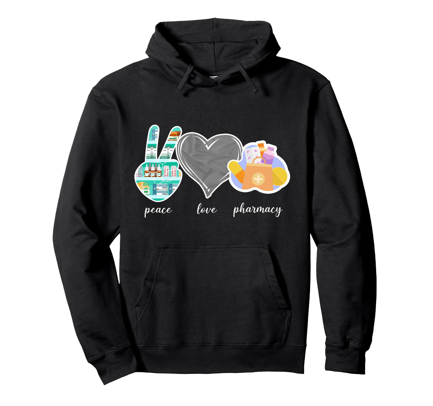 Pharmacy Tech Technician Pharmacist Hoodie - Minimalist Print Unisex - T-Shirt, Sweatshirt, Hoodie