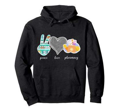 Pharmacy Tech Technician Pharmacist Hoodie - Minimalist Print Unisex - T-Shirt, Sweatshirt, Hoodie