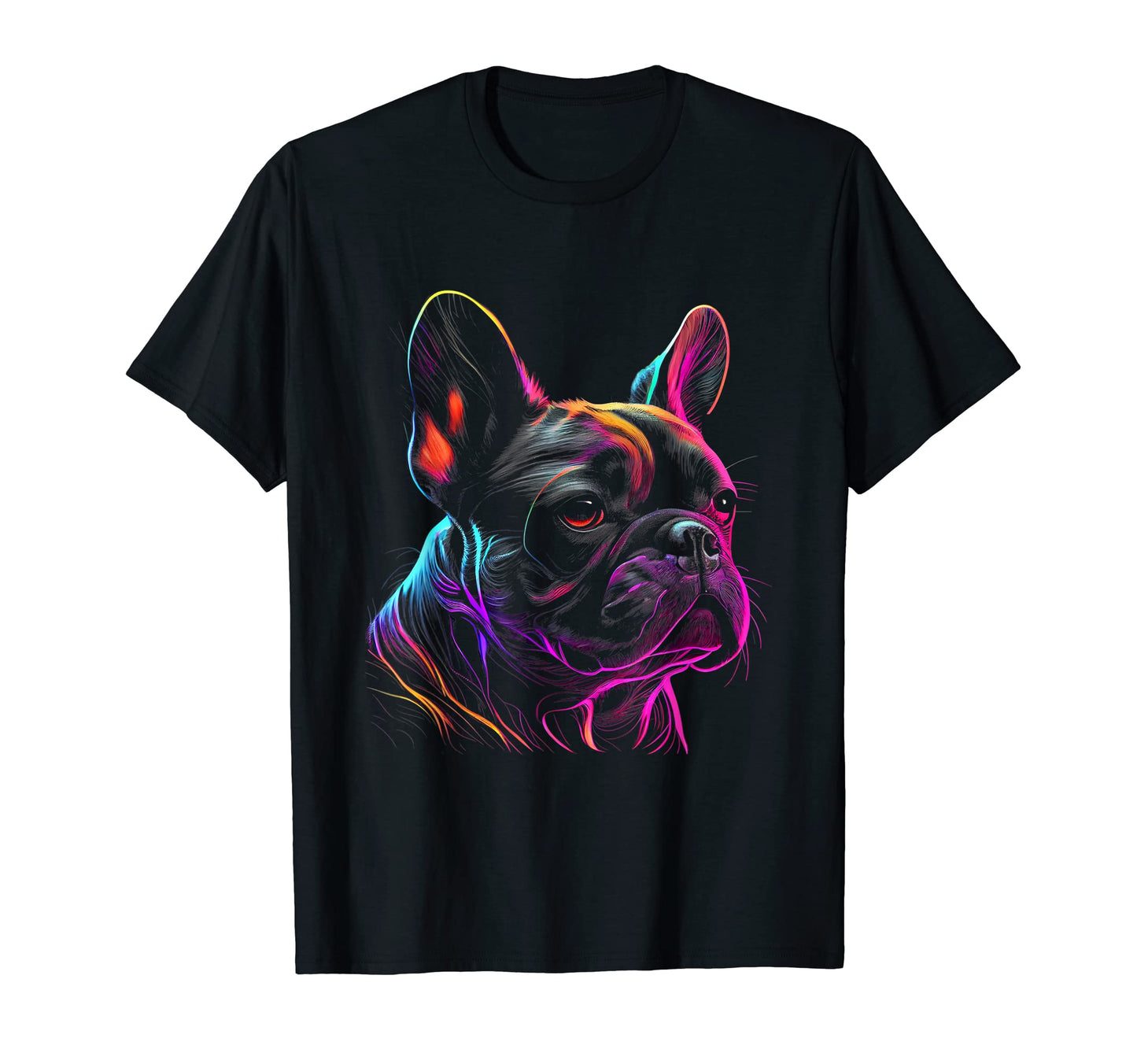 French Bulldog Rainbow T-Shirt - Minimalist Print Men Women - T-Shirt, Sweatshirt, Hoodie