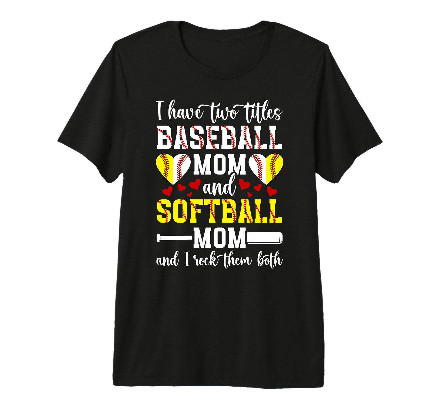 Baseball Mom And Softball Mom Proud T-Shirt - Unique Graphic Men Women - T-Shirt, Sweatshirt, Hoodie