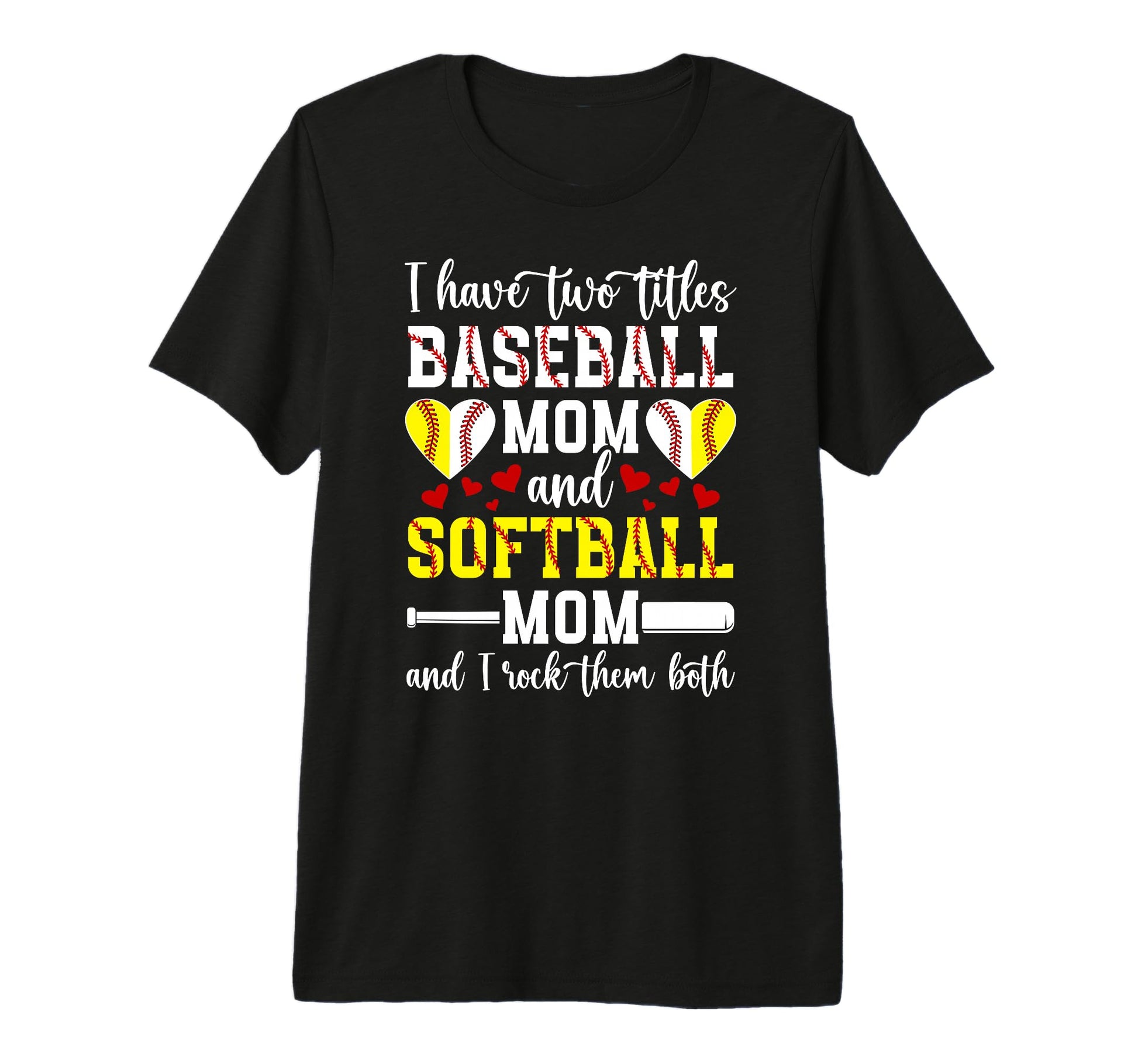 Baseball Mom And Softball Mom Proud T-Shirt - Unique Graphic Men Women - T-Shirt, Sweatshirt, Hoodie