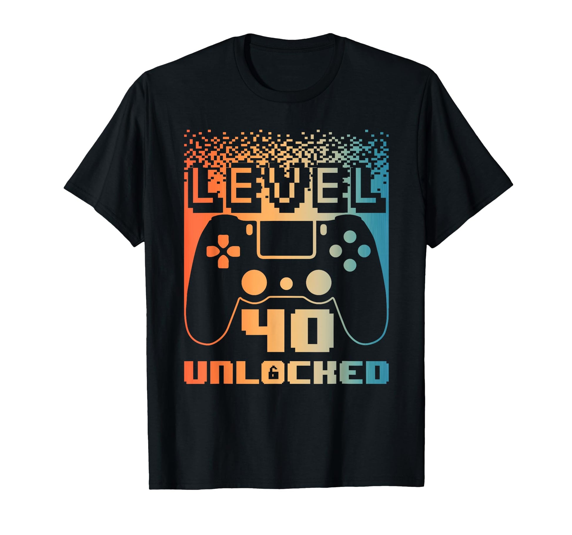 40Th Birthday Level 40 Unlocked T-Shirt - Aesthetic Graphic Men Women - T-Shirt, Sweatshirt, Hoodie