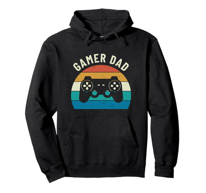 Gamer Dad Video Game Gaming Father Gift Hoodie - Novelty Apparel Men Women - T-Shirt, Sweatshirt, Hoodie