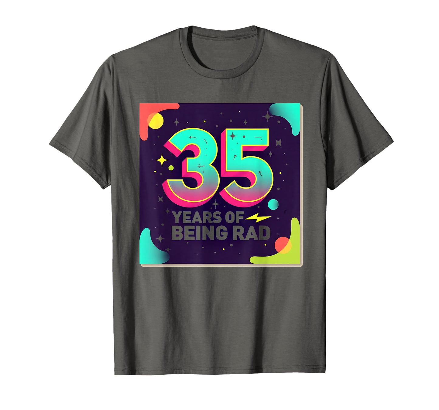 35Th Birthday Gift Rad 80S T-Shirt - Aesthetic Graphic for Adults - T-Shirt, Sweatshirt, Hoodie